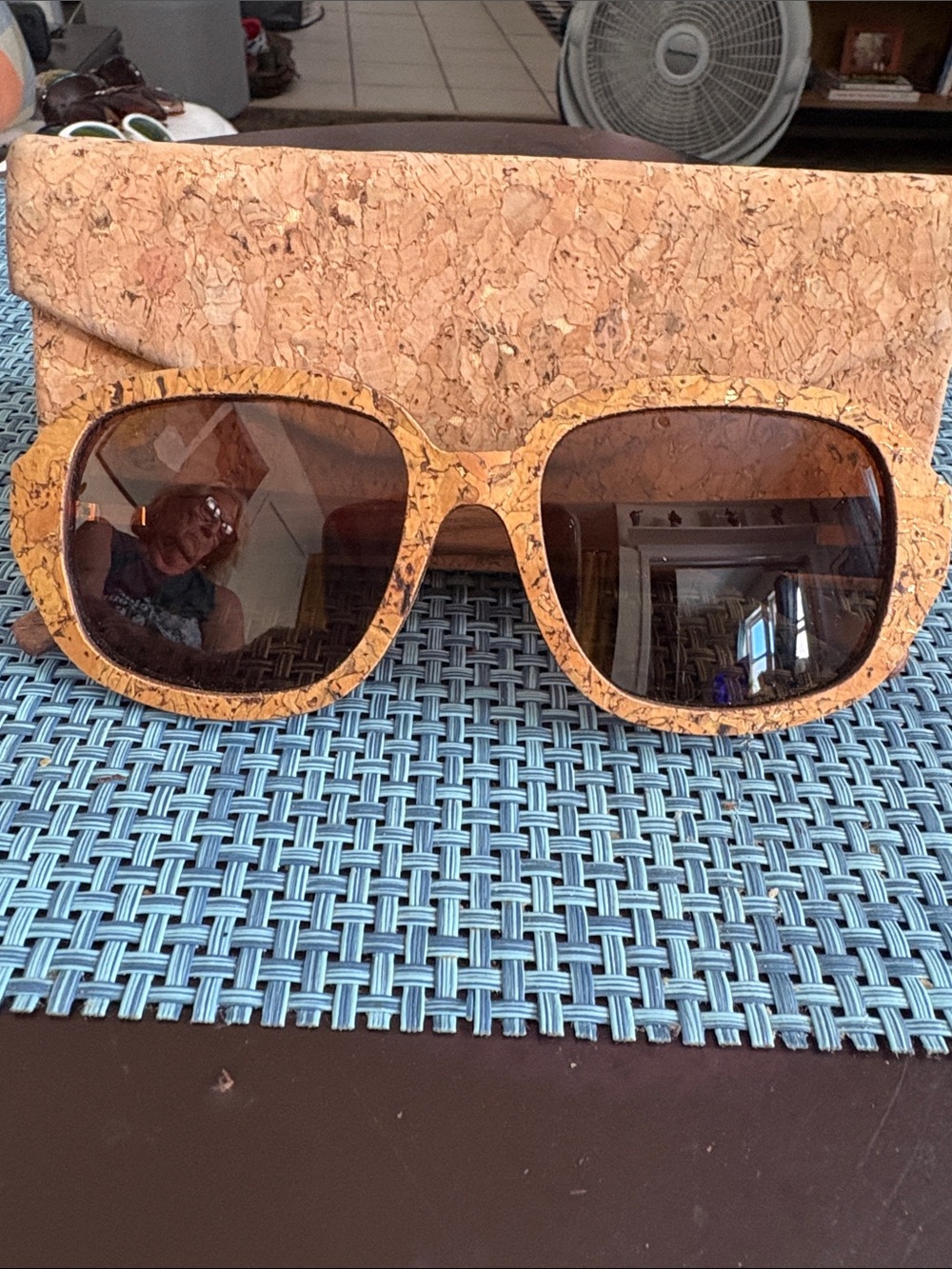 Queork Cork Frame Sunglasses - Brown Lenses